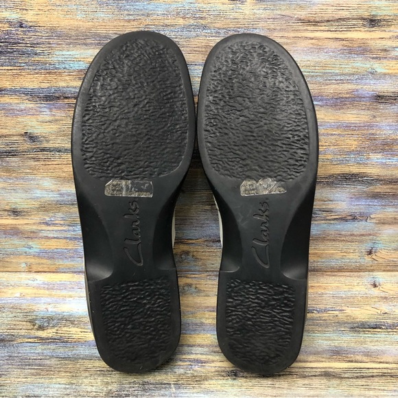 Clarks Womens Sliders Slip on Sandals Cutout Accent Leather Size 11N - Picture 11 of 11